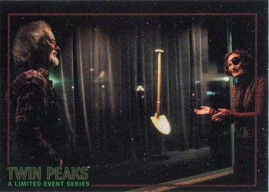 Trading card depicting a scene from Twin Peaks in Rittenhouse 2019 Archives set