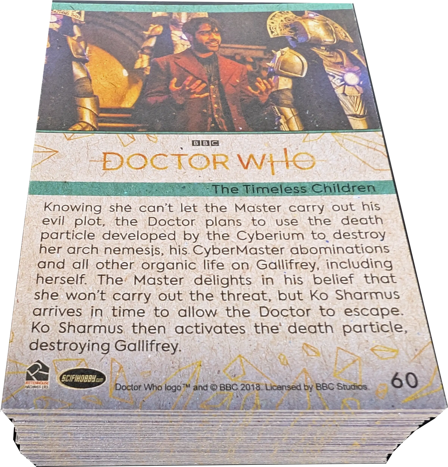Doctor Who trading card variant parallel highlighting Timeless Children and Ko Sharmus
