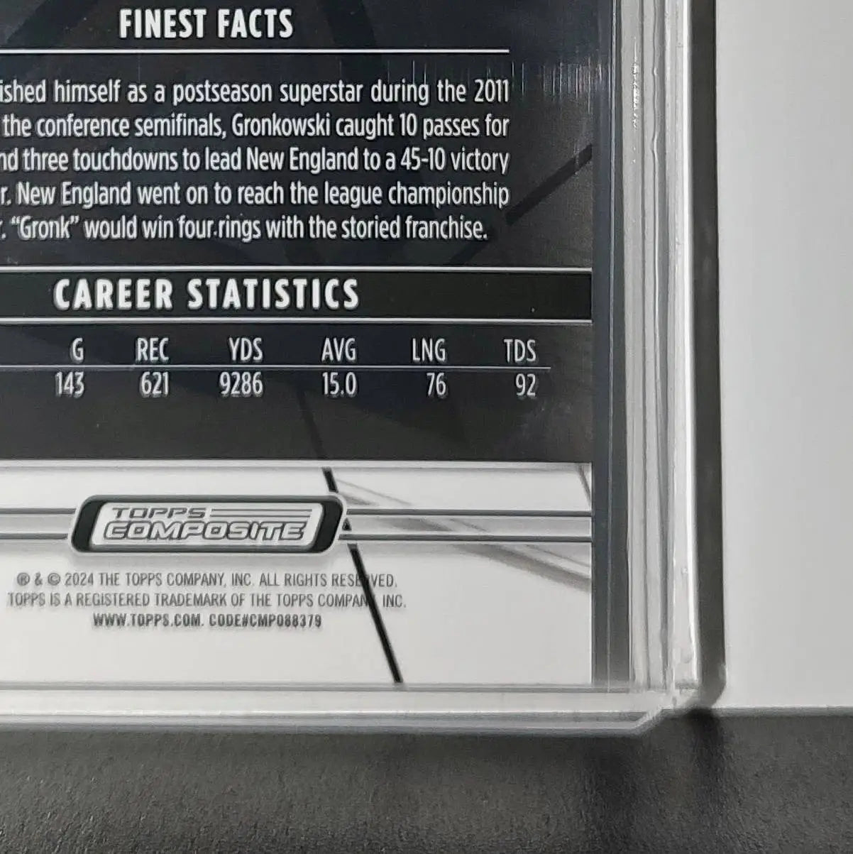 Rob Gronkowski 2023 Topps Finest NFL #213 Refractor Card New England Patriots - Football Card Single