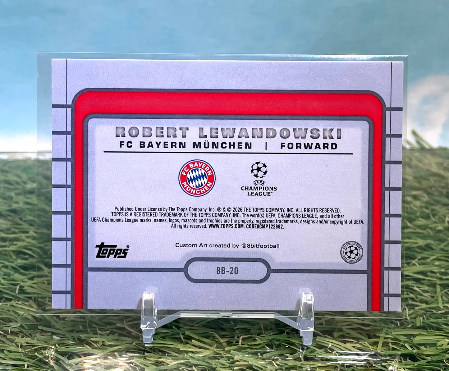 Robert Lewandowski 2025-26 Topps UEFA Club Competitions 8 Bit #8B-20 - Soccer Card Single