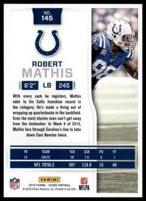 Robert Mathis 2016 Score #145 Indianapolis Colts - Football Card Single