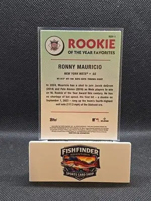 Ronny Mauricio 2024 BOWMAN CHROME GREEN MOJO ROOKIE OF THE YEAR ROY-1 - Baseball Card Single