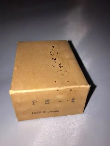 Brown cardboard box with dark spots for Rystl-MR PS-2 Cartridge Record Player part