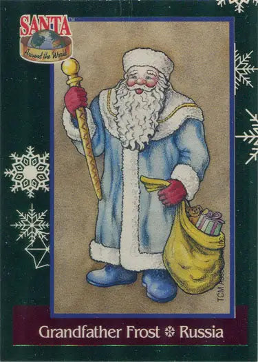 Illustration of Grandfather Frost on Santa From Around the World Foil Chase Card SF12