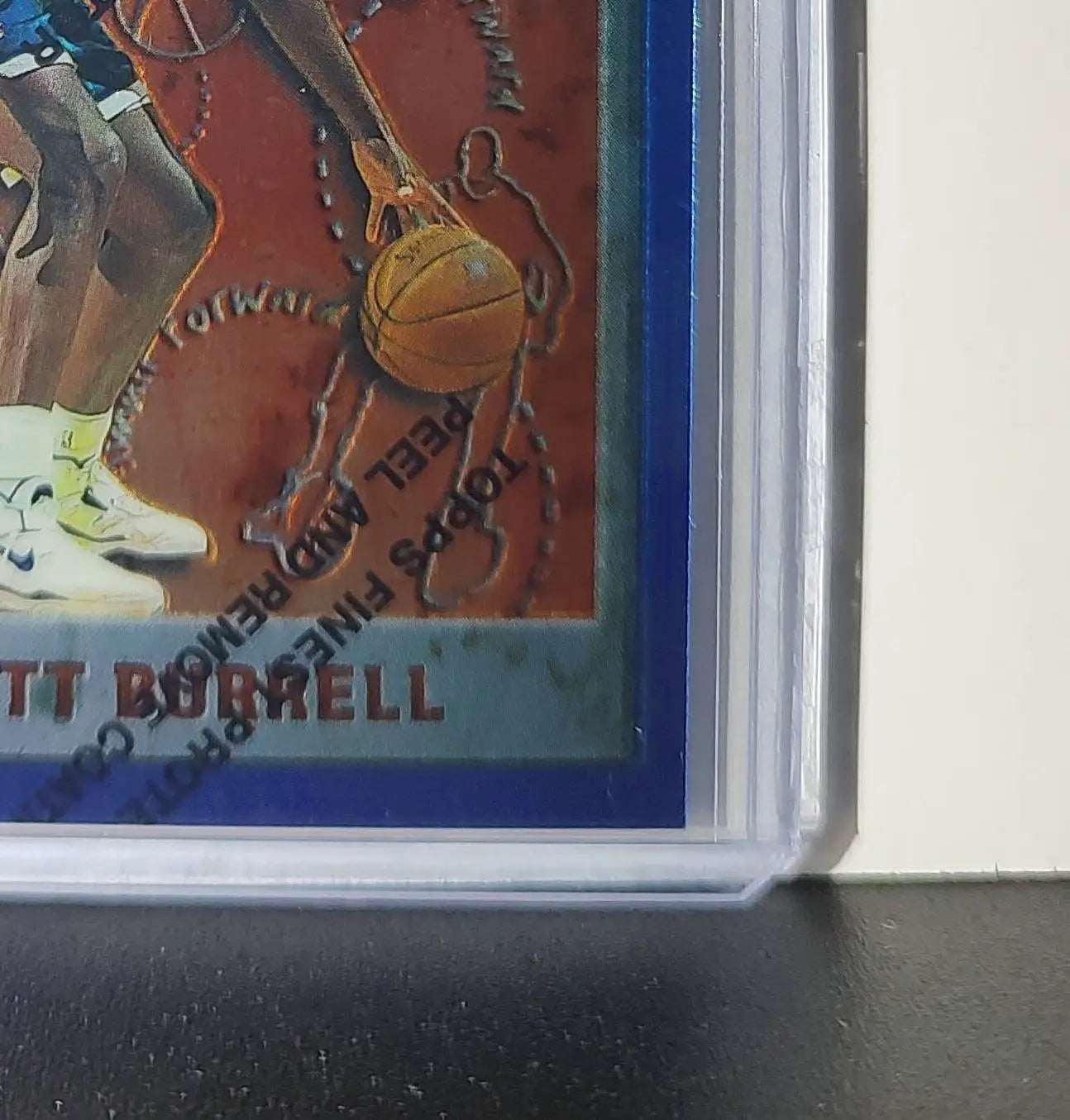 Scott Burrell 1995-96 Topps Finest NBA #218 Card Hornets - Basketball Card Single