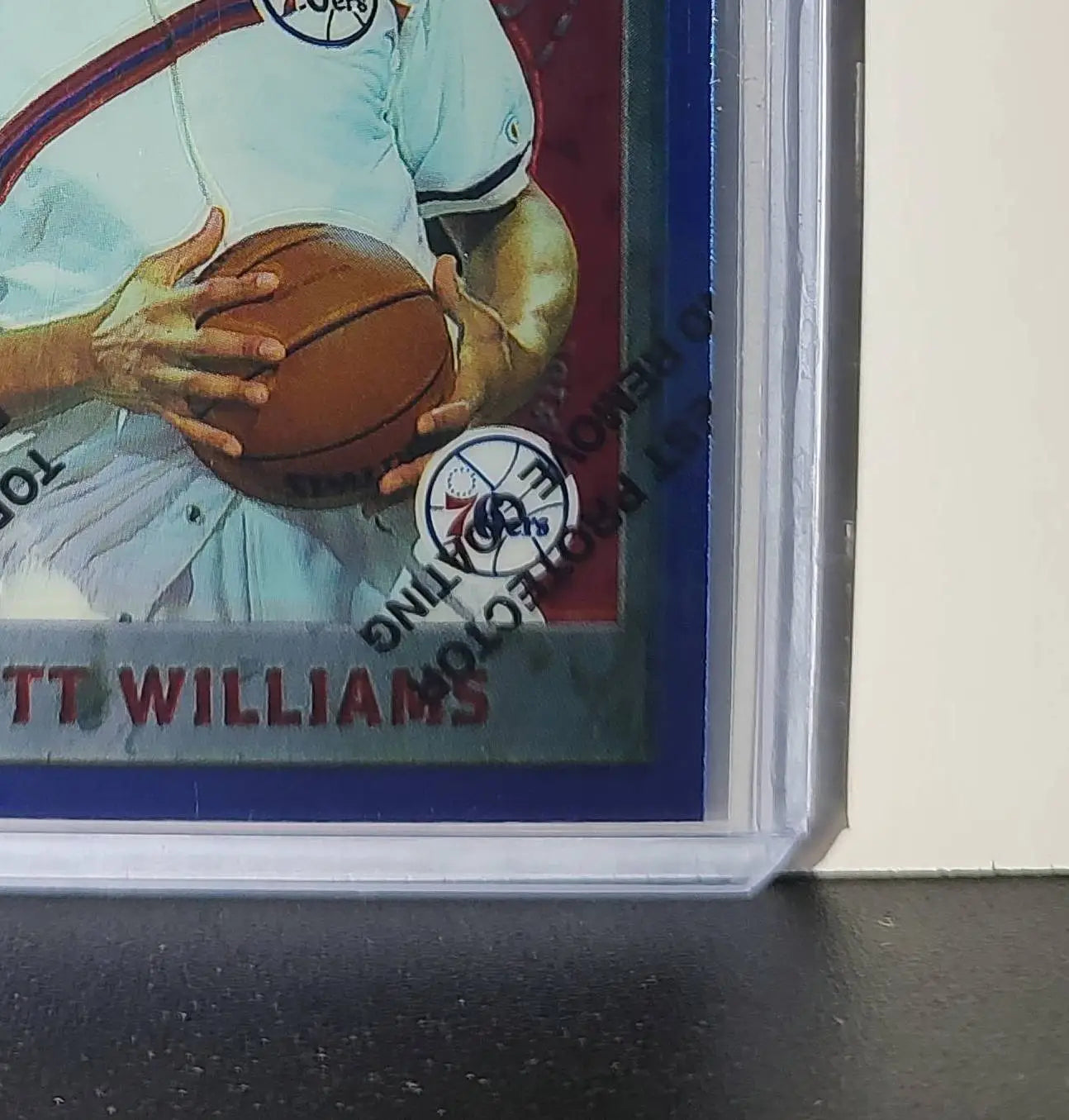 Scott Williams 1995-96 Topps Finest NBA #232 Card 76ers - Basketball Card Single