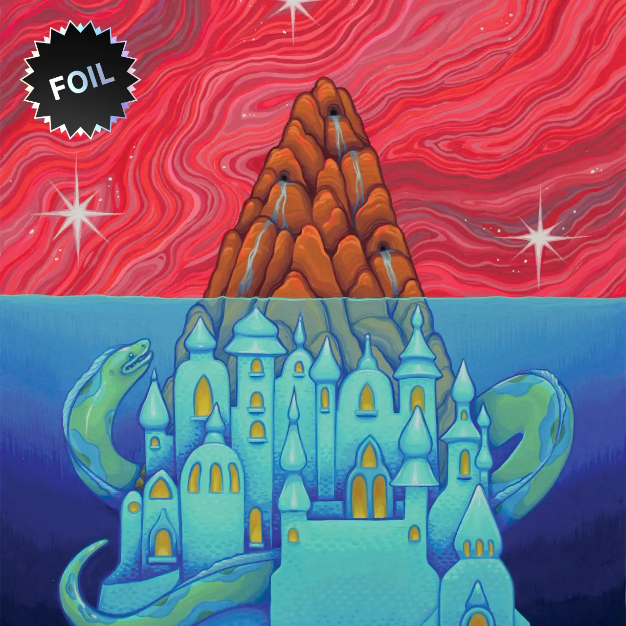 Secret Lair: Drop Series - The Astrology Lands (Aquarius - Foil Edition) - Magic Card Box