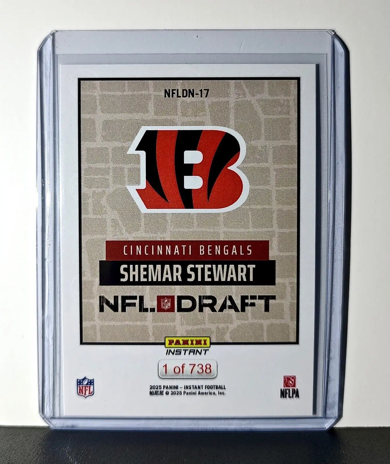 Shemar Stewart Rookie 2025 NFL Draft #17 Card Cincinnati Bengals 1 of 738 - Football Card Single