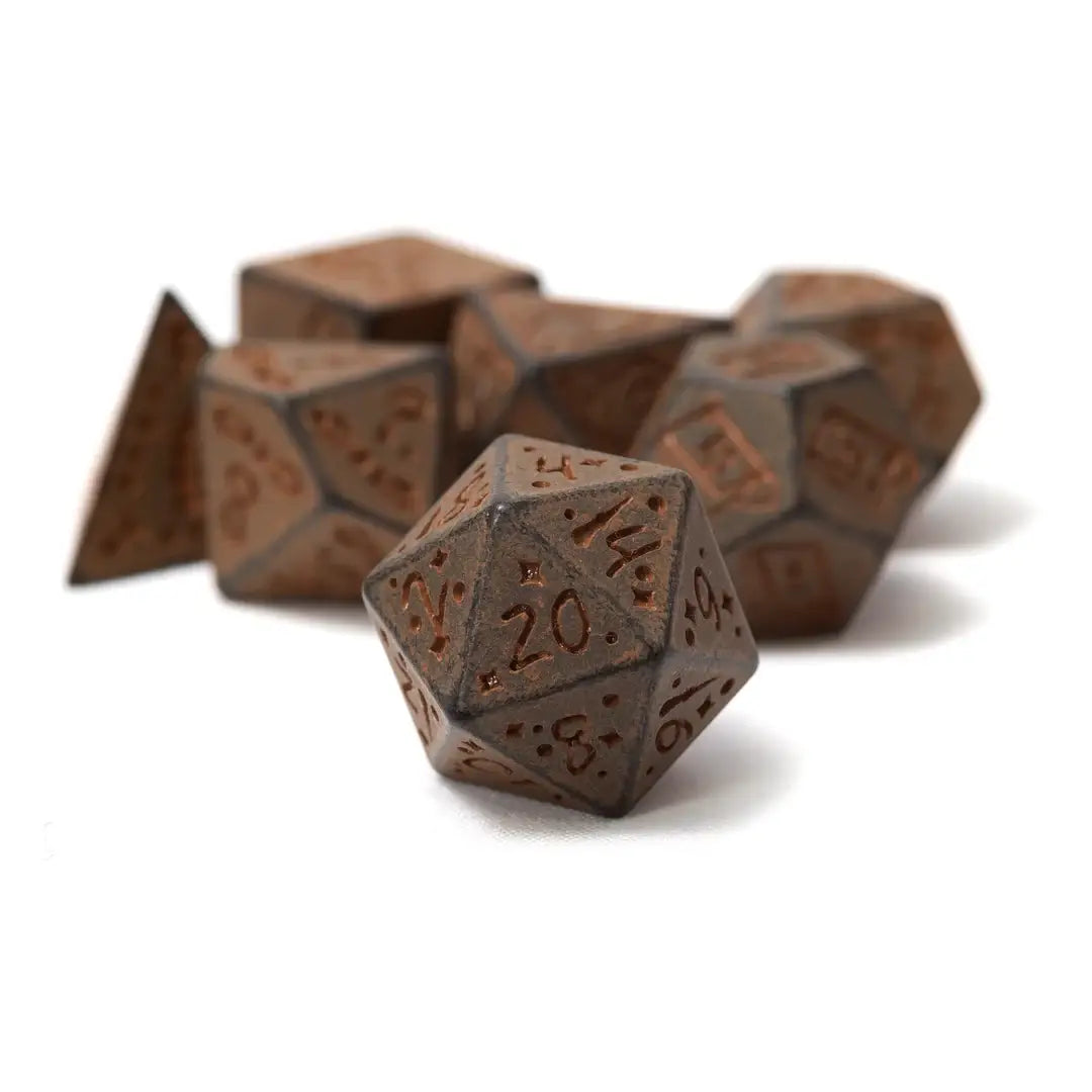 Sirius Dice - Illusory Stone: Granite 7-Piece Polyhedral RPG Dice Set - Other