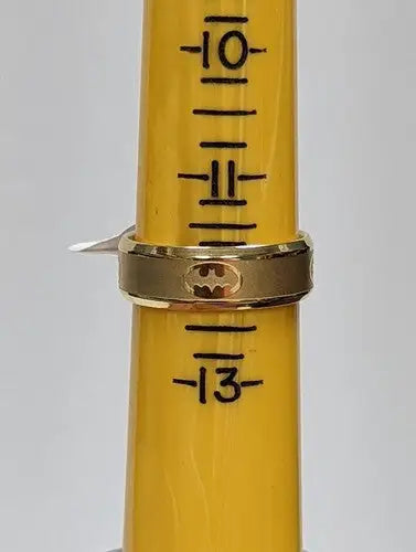 Size 11 3/4 Ring Gold Stainless Steel Engraved Batman ring - Entertainment Memorabilia