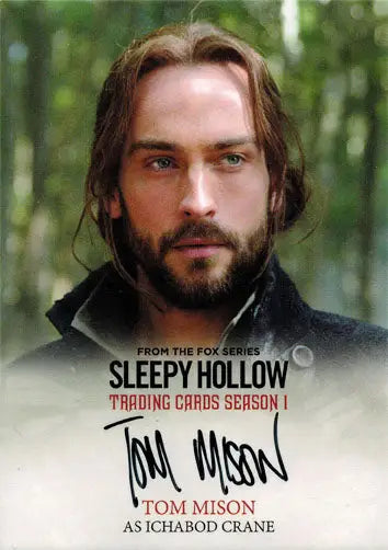Promotional Autograph Card of Tom Mison as Ichabod Crane from Sleepy Hollow Season 1