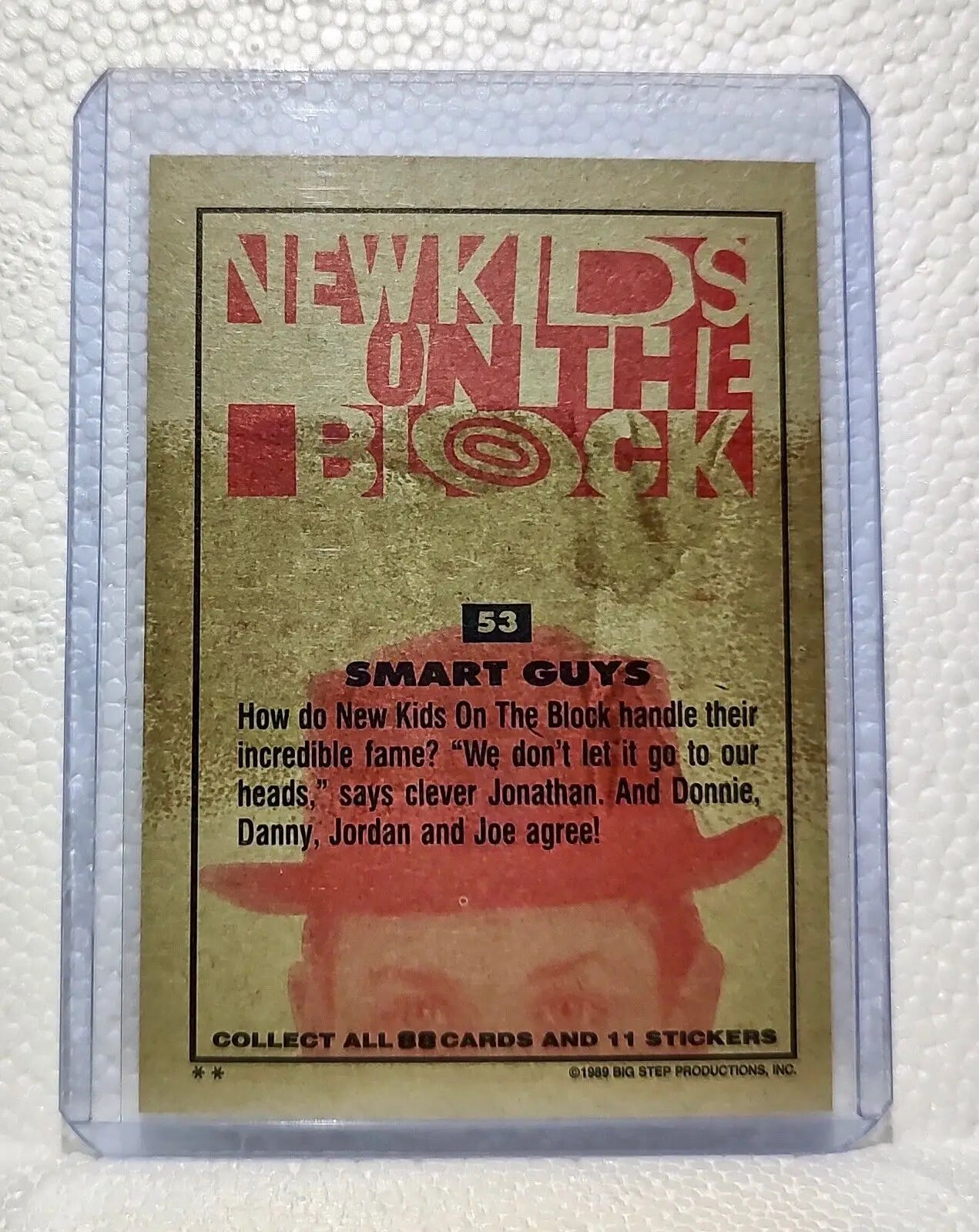 Smart Guys 1989 New Kids on the Block #53 Trading Card - Non-Sports Card Single