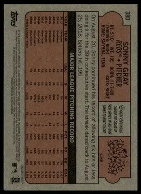 Sonny Gray 2021 Topps Heritage #380 Cincinnati Reds - Baseball Card Single