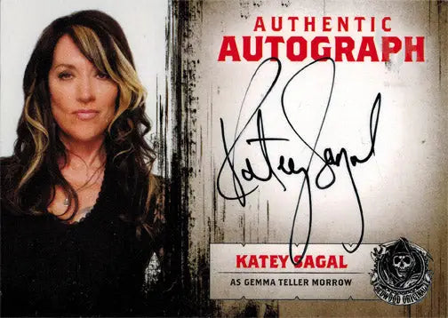 Autograph card of Katey Sagal as Gemma Teller for Sons of Anarchy Seasons 1-3