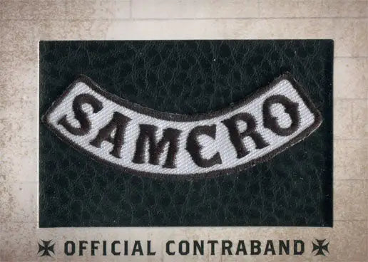 SAMCRO curved rocker-style patch from Sons of Anarchy replica for trading cards fans