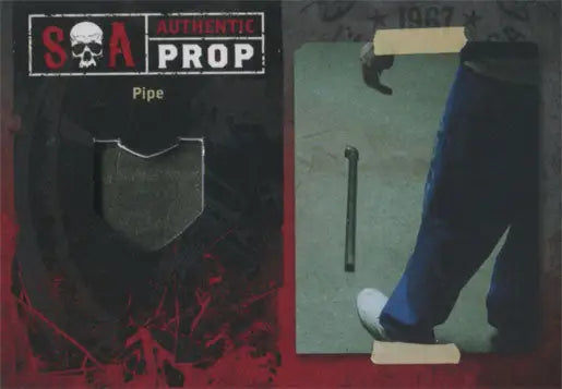 Authentic prop M1 pipe next to actual pipe in Sons of Anarchy packaging
