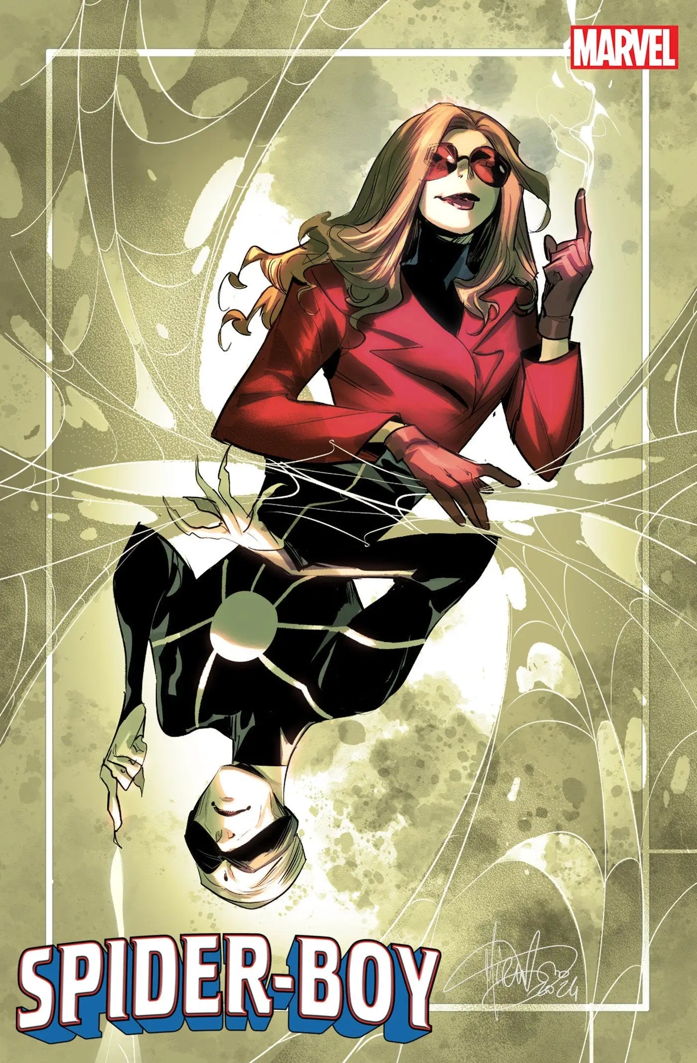 Spider-Boy comic book cover featuring Mirka Andolfo Madame Web variant artwork