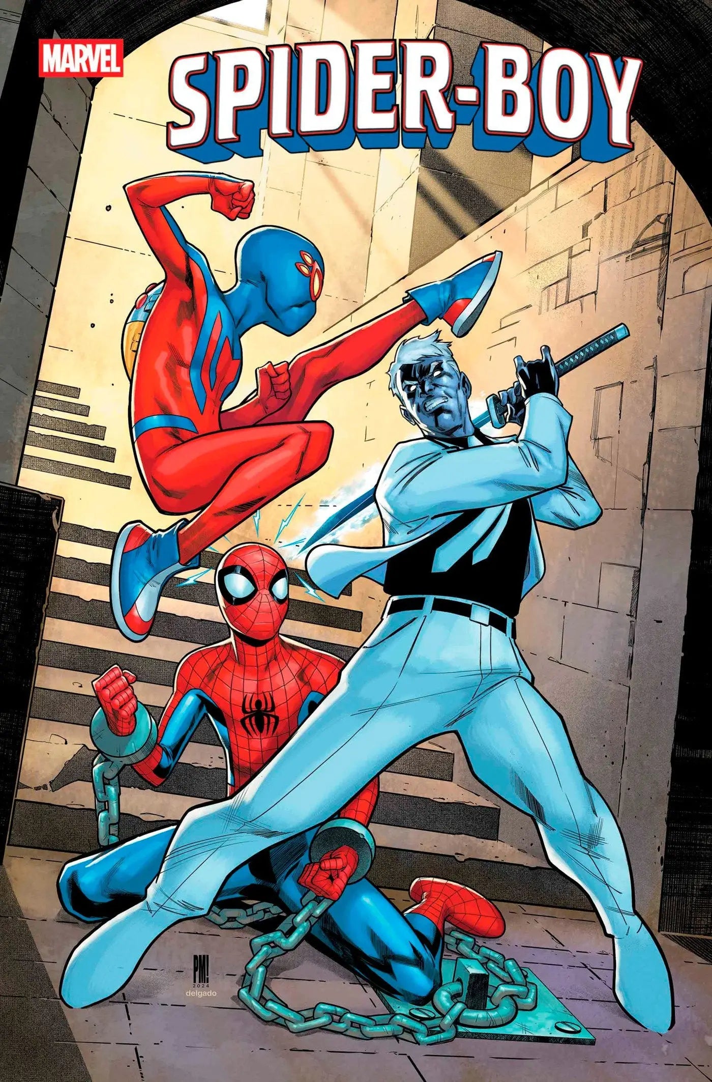 Spider-Boy #19 comic book cover featuring dynamic superhero art