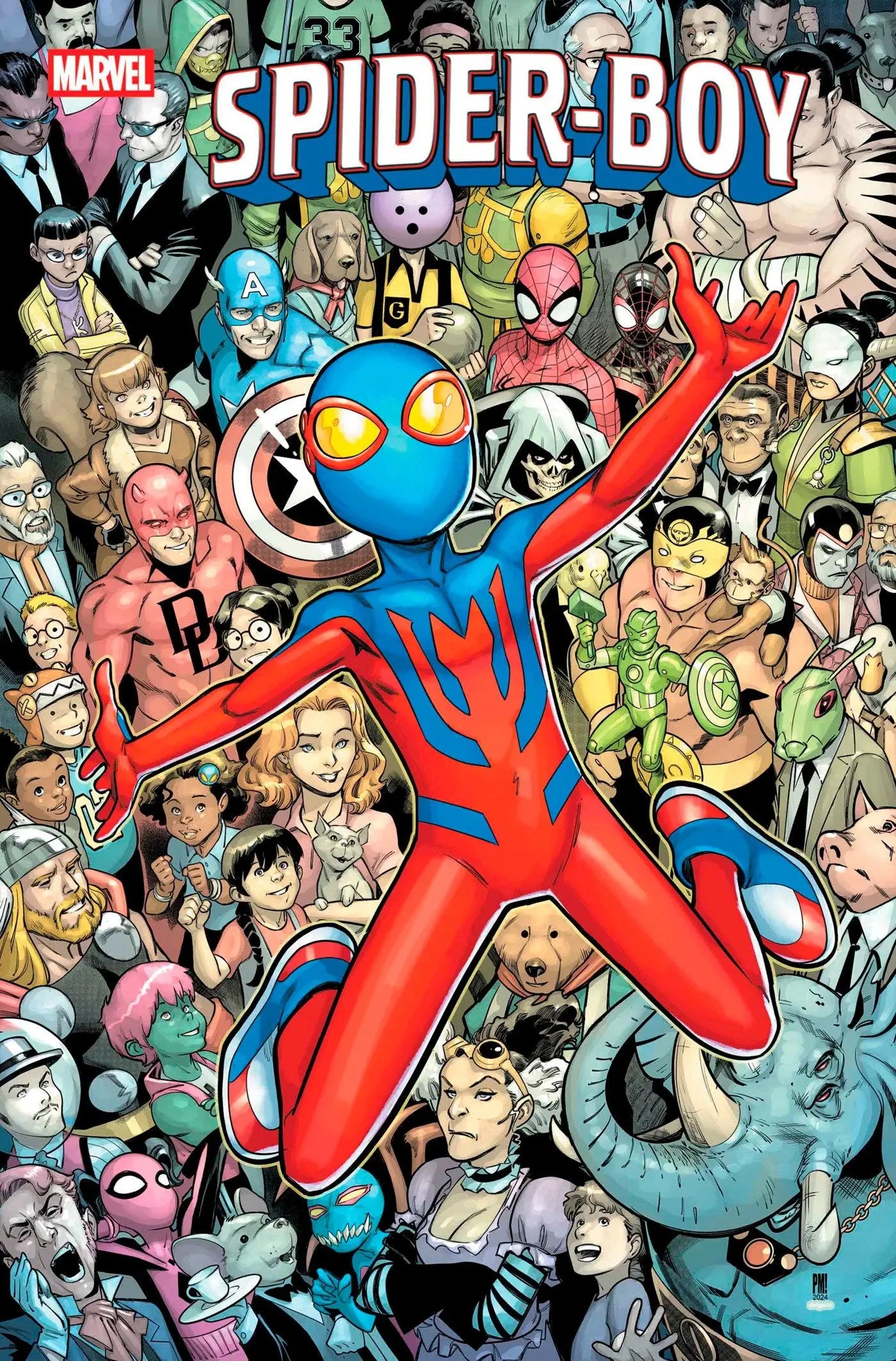 Spider-Boy #20 comic book cover featuring Madame Monstrosity artwork