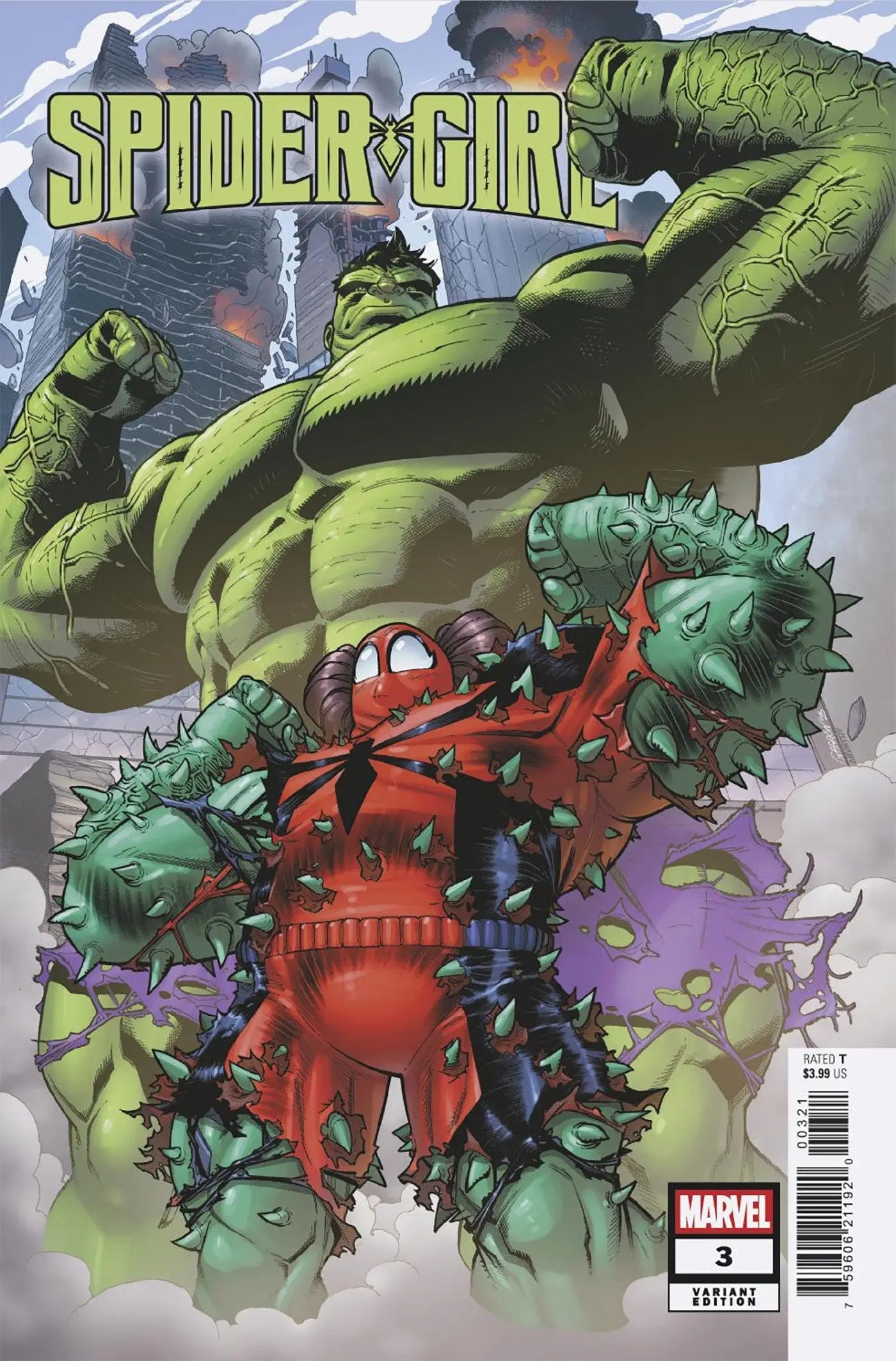 Spider-Girl #3 Javier Garron Spider-Girl Funhouse Mirror Variant - Comic Book