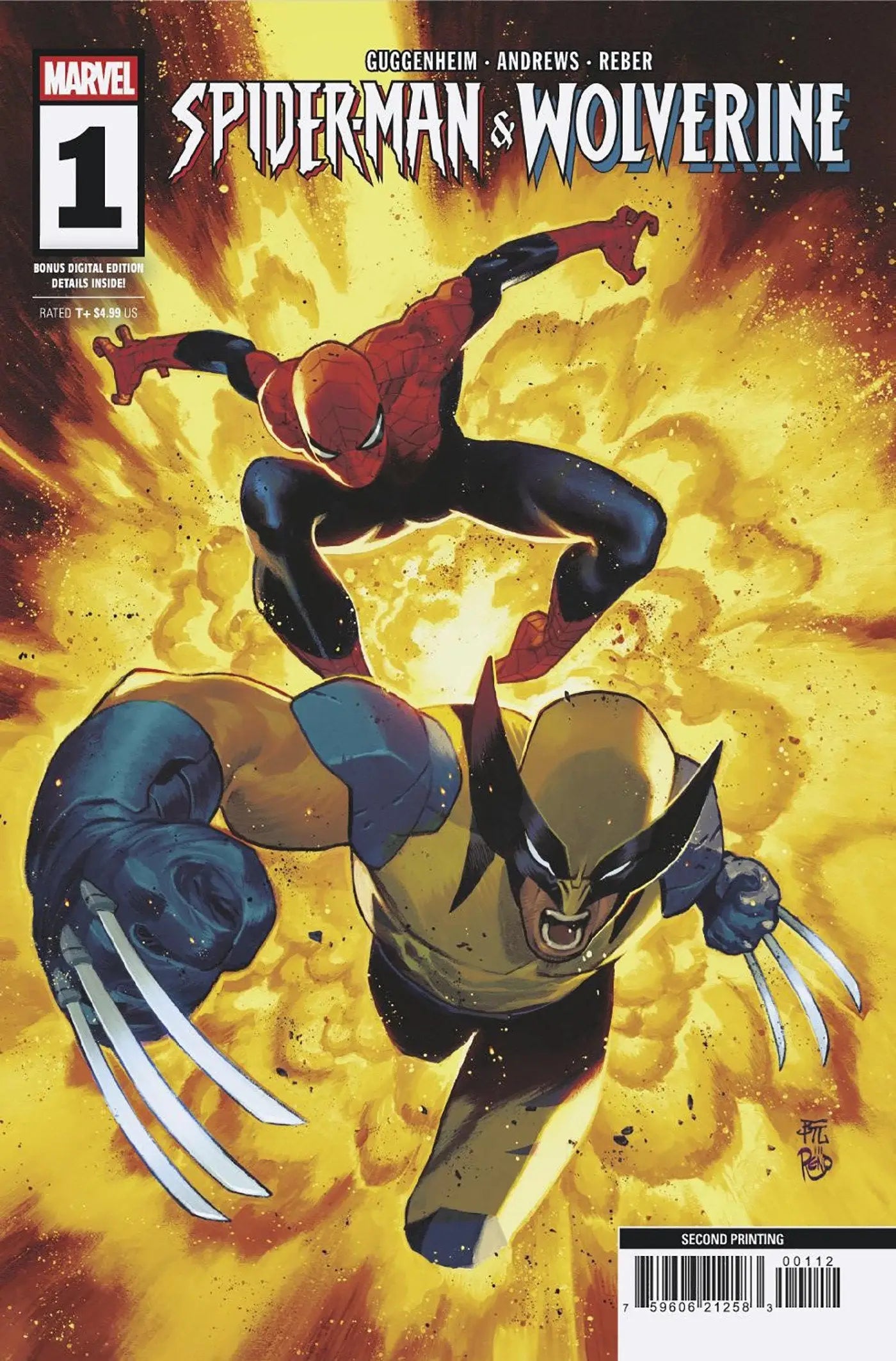 Marvel comic book featuring Spider-Man and Wolverine, Dike Ruan 2nd Print Variant