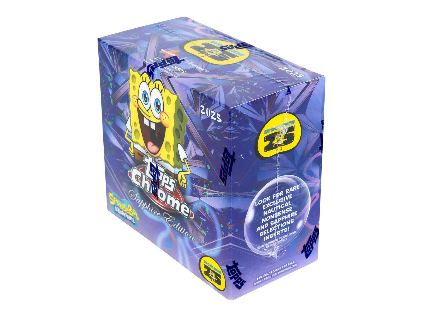 2025 Topps SpongeBob SquarePants Chrome Sapphire Hobby Box | Columbia Sports Cards