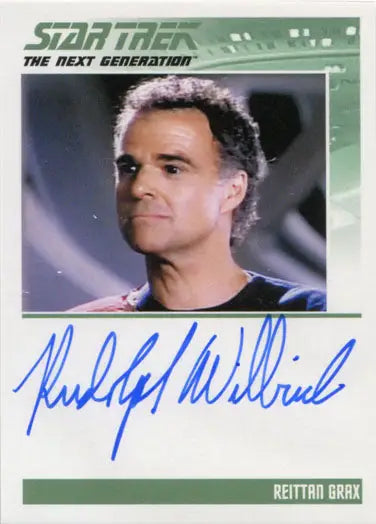 Star Trek TNG Portfolio Prints S1 Autograph Card Rudolph Willrich as Grax - Entertainment Card Single