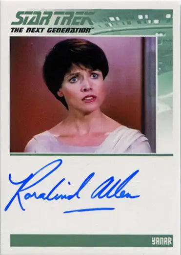 Star Trek TNG Portfolio Prints S2 Autograph Card Rosalind Allen as Yanar - Non-Sports Card Single