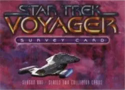 Star Trek Voyager Season 1 Series 2 Survey Card - Entertainment Memorabilia