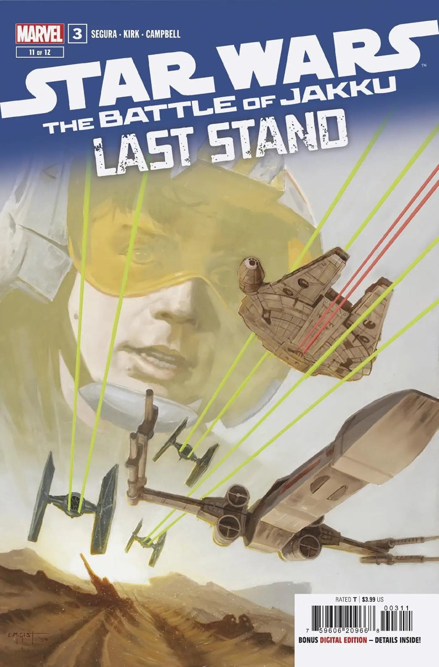 Star Wars comic book Star Wars Battle of Jakku Last Stand featuring Luke Skywalker