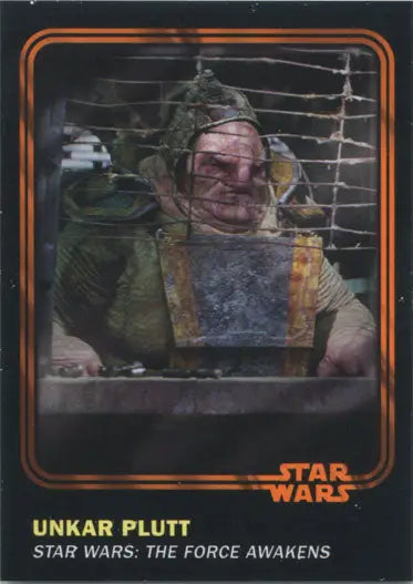 Portly alien creature with goggles in Star Wars Card Trader 2016 Orange Parallel Chase Card