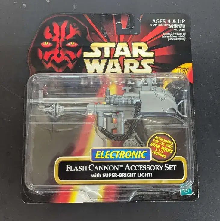 Star Wars Episode 1 Electronic Flash Cannon Accessory Set featuring Star Wars accessory set