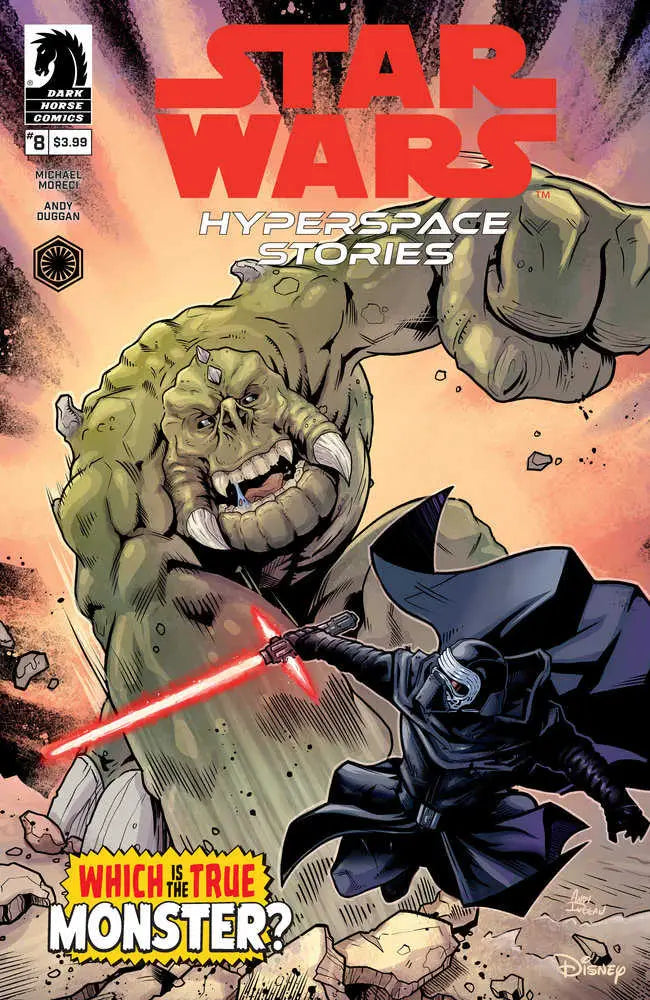 Star Wars Hyperspace Stories #8 cover featuring Sith battle, ideal for trading cards fans