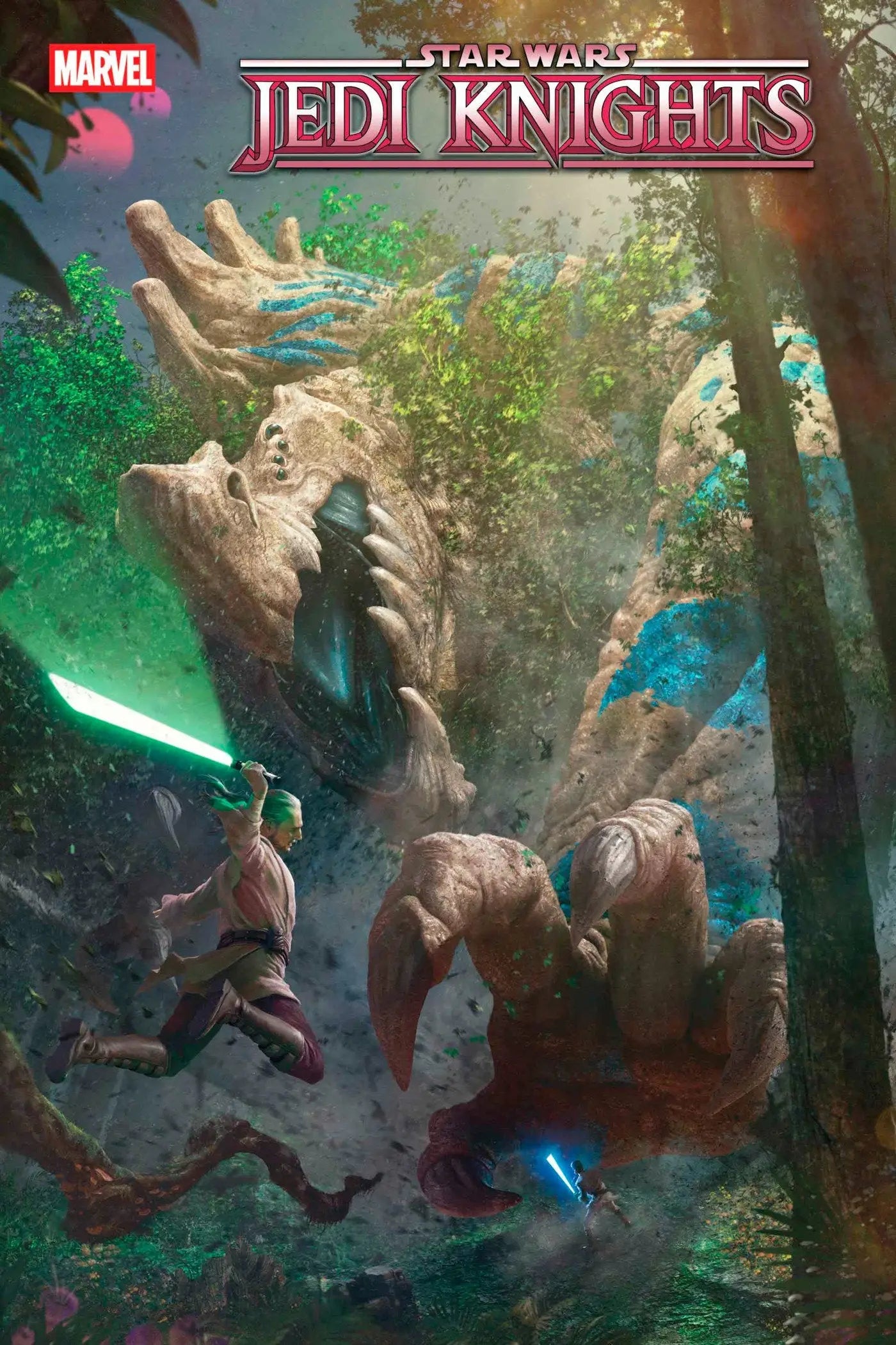 Star Wars Jedi Knights comic book cover featuring Jedi Knights from Star Wars Jedi series