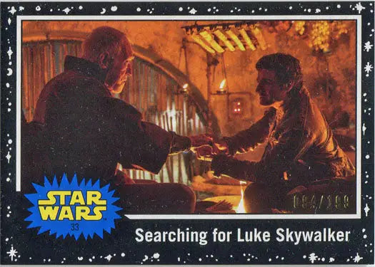 Star Wars Journey Rise Skywalker Black Parallel Card 33 featuring bar scene with characters