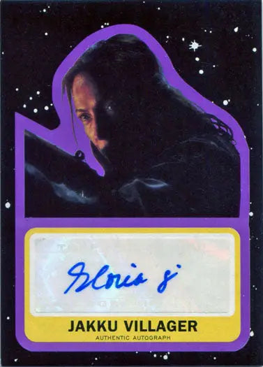 Jakku Villager Autograph Card from Star Wars Journey to Last Jedi trading cards