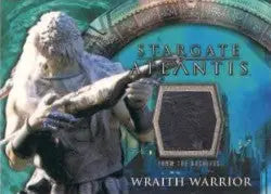 White-haired Wraith Warrior with sharp teeth in Stargate Atlantis Costume Card design