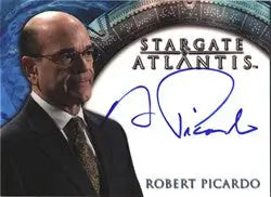 Autographed trading card of Robert Picardo from Stargate Atlantis Seasons 3 & 4