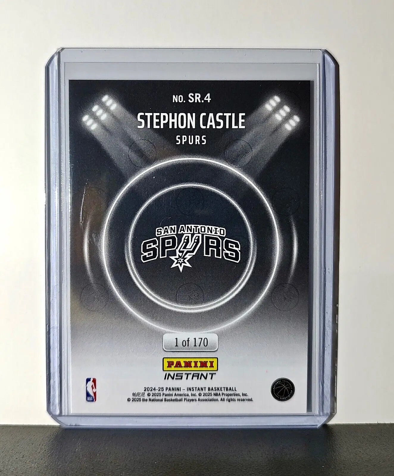 Stephon Castle Rookie 2024-25 Panini Spotlight Rookies NBA #4 Spurs 1 of 170
