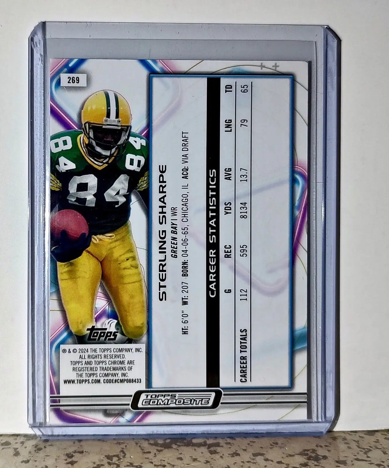 Sterling Sharpe 2023 Topps Chrome Cosmic NFL #269 Card Green Bay Packers - Football Card Single