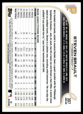 Steven Brault 2022 Topps #307 Pittsburgh Pirates - Baseball Card Single