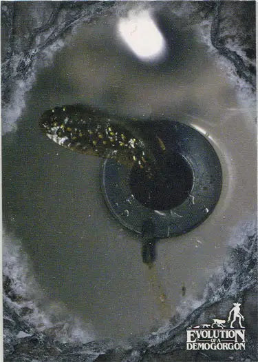 Tadpole with legs and tail featured on Stranger Things Chase Card EV-1 Stage 1 Slug