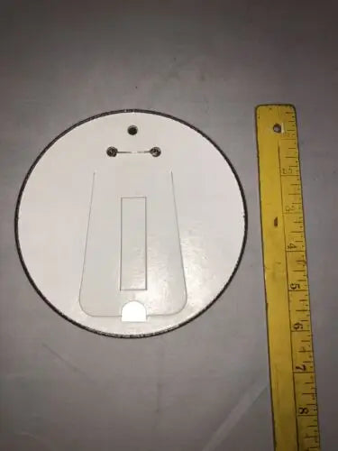 Round white frame with stand for Super Bowl XVII January 30, 1983 NFL Washington Redskins Button