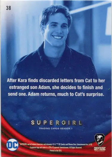 Supergirl Season 1 Rainbow Foil Board Card featuring a scene from the TV show