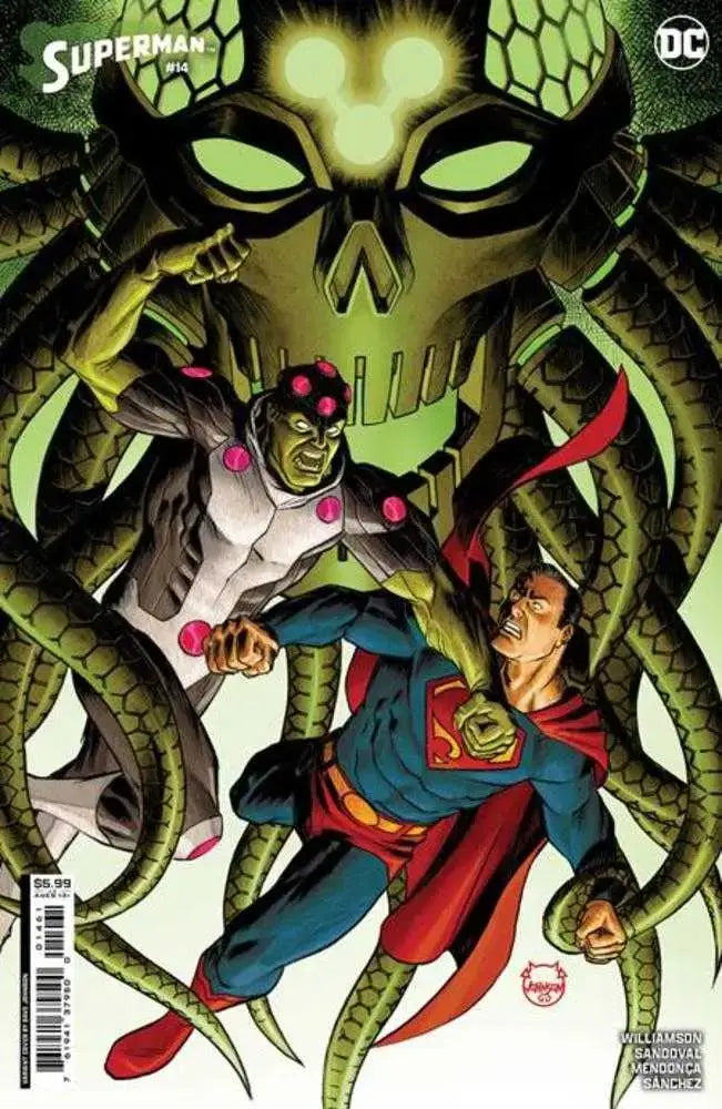 Superman #14 Cover C Dave Johnson Card Stock Variant (House Of Brainiac) - Comic Book