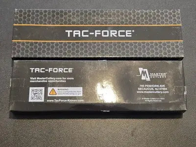 Tac-Force Tactical Fixed Blade Cleaver Knife Stonewashed Finish Nylon Sheath NIB - Other