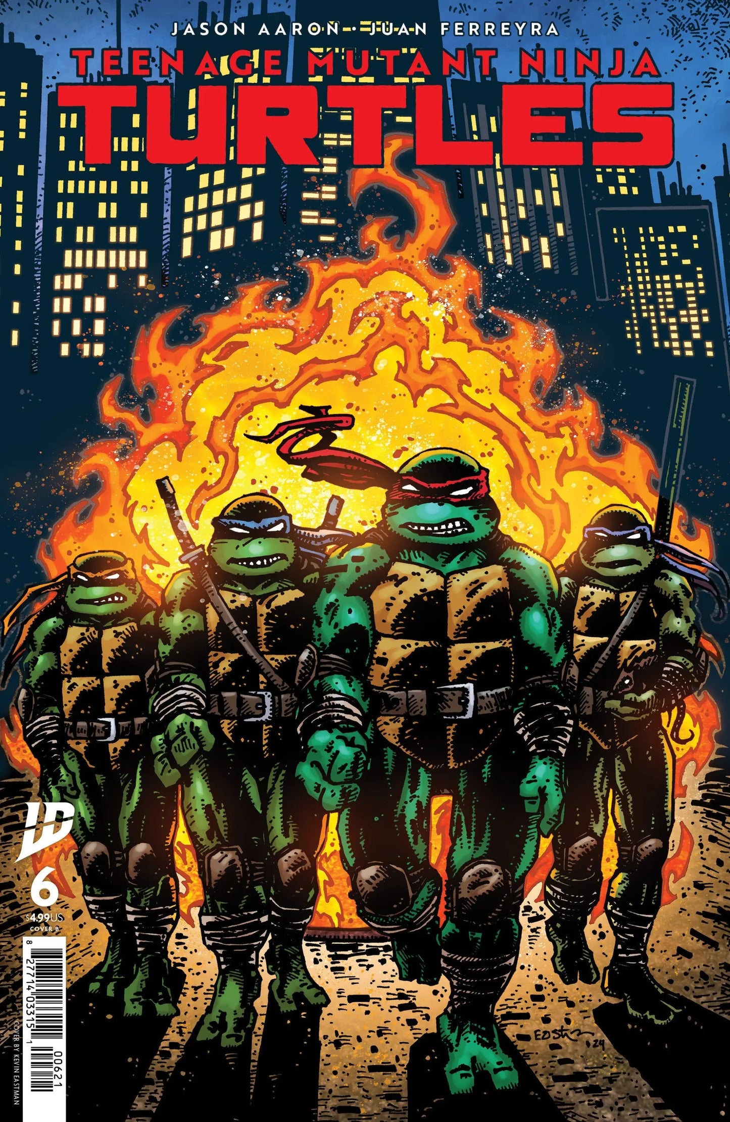 Teenage Mutant Ninja Turtles #6 Variant B (Eastman) - Comic Book