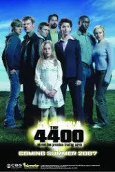 Promotional poster for The 4400 with trading cards featured on sell sheet