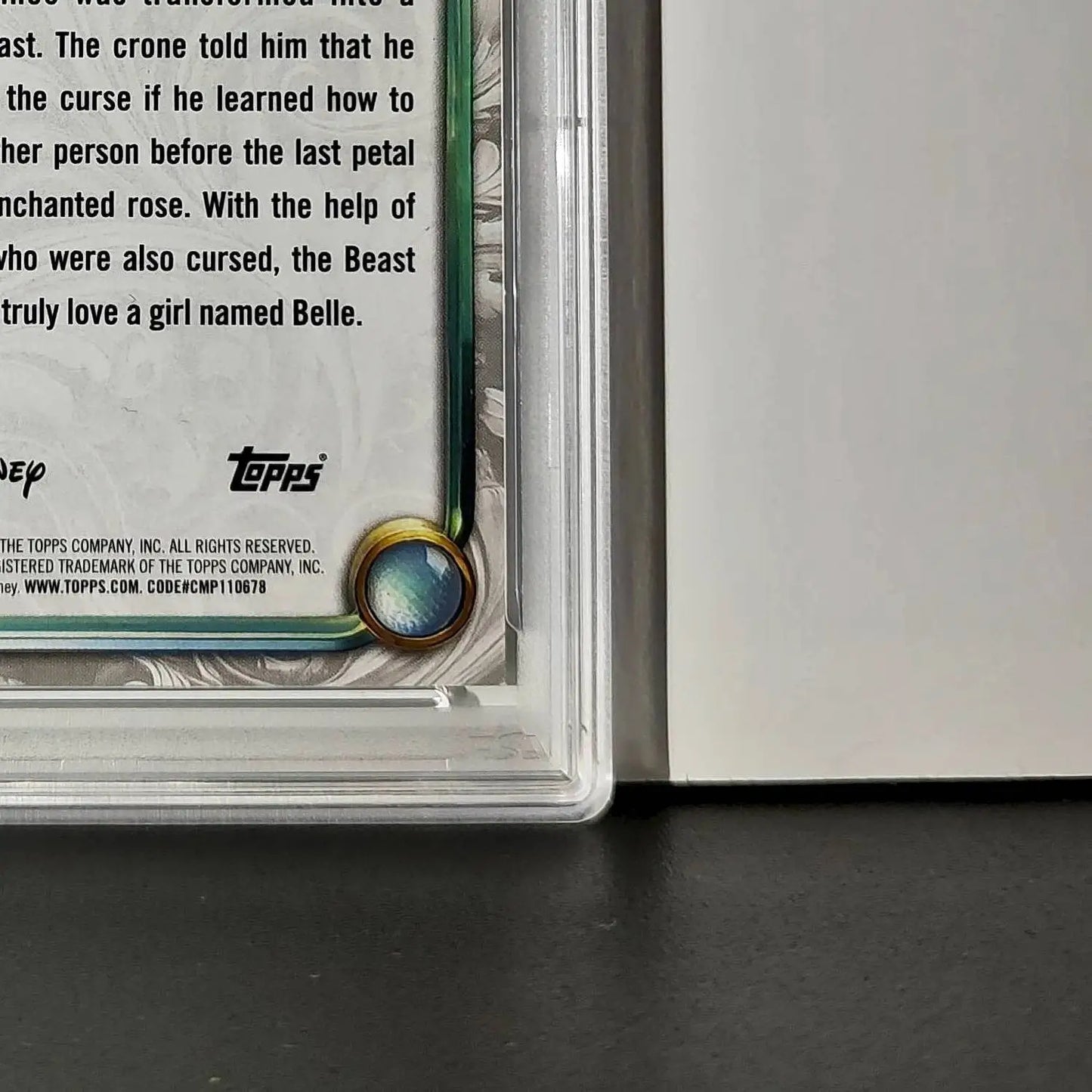 The Beast 2025 Topps Disney #44 Winter Variant Card Beauty and the Beast PSA 8 - Non-Sports Card Single