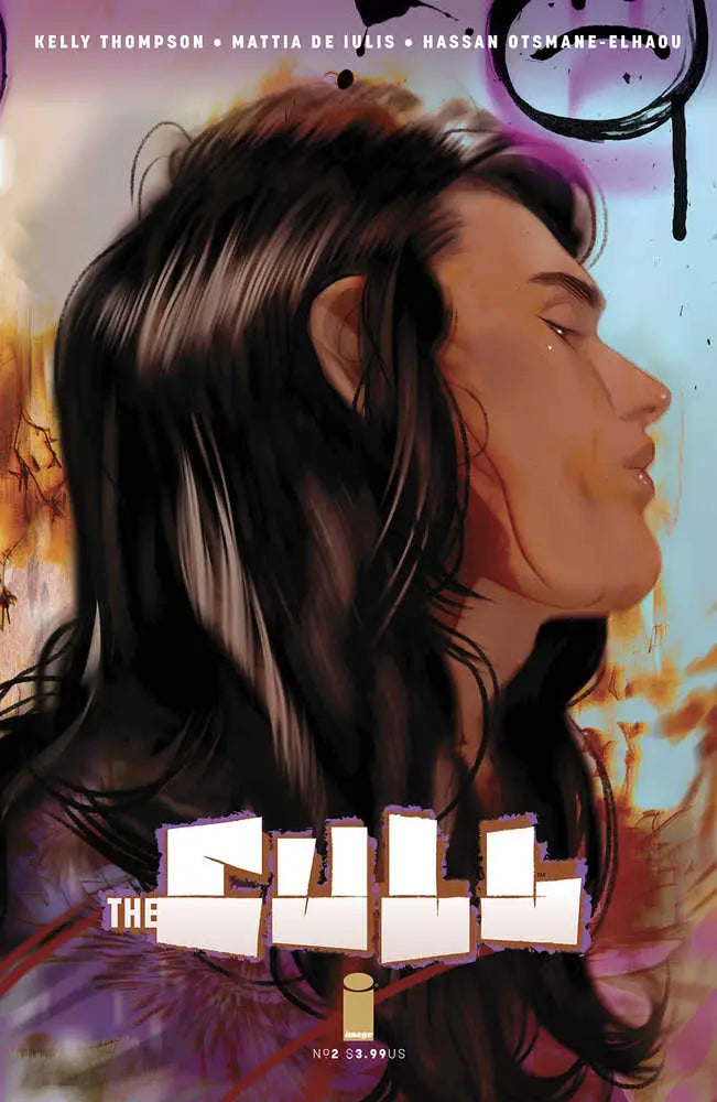 Comic book cover of The Cull #2 with vibrant profile artwork and trading cards theme